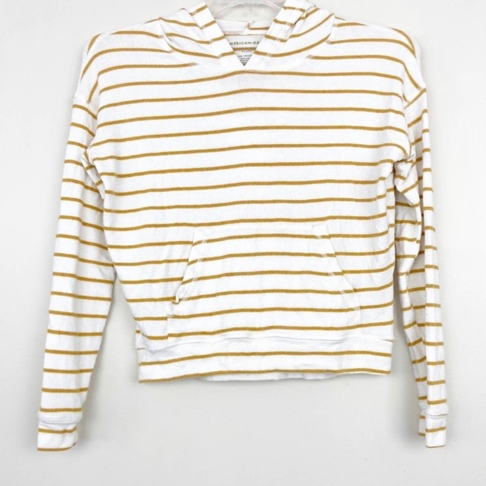 AMERICAN EAGLE STRIPED HOODIE